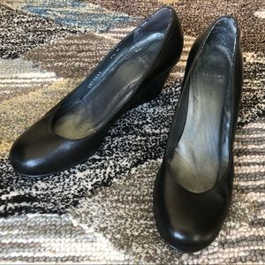 Black Stuart Weitzman Wedge Pumps